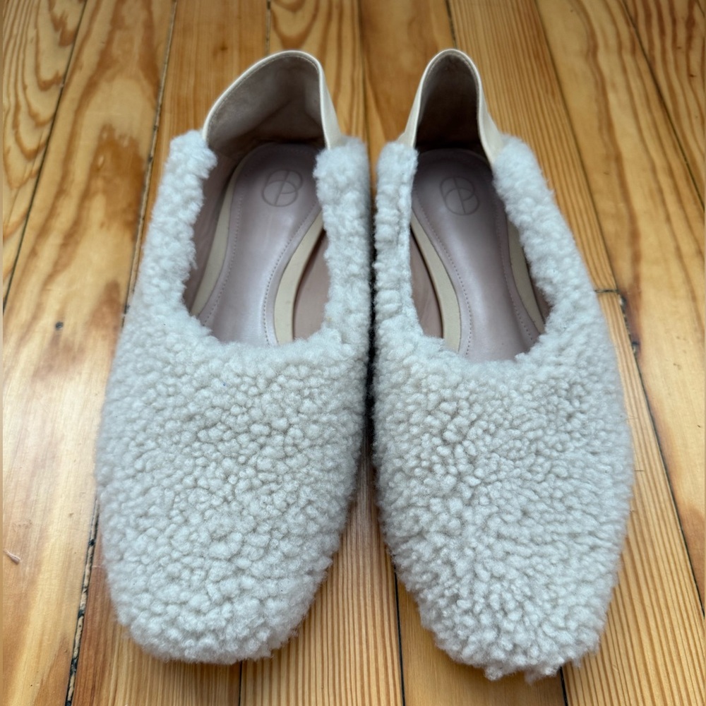 Porte & Paire Sherpa Ballet Flat Mules